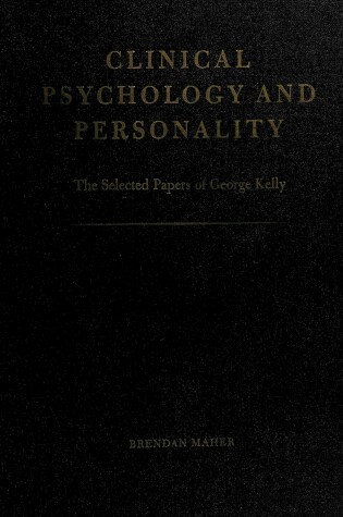 Cover of Clinical Psychology and Personality