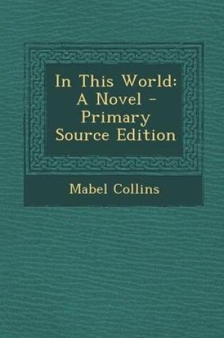 Cover of In This World