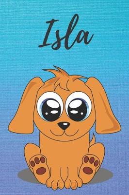 Book cover for Isla dog coloring book / notebook / journal / diary