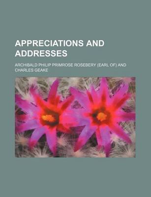 Book cover for Appreciations and Addresses
