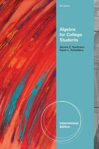 Cover of Algebra for College Students, International Edition