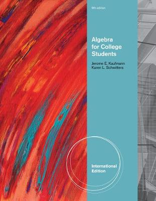 Book cover for Algebra for College Students, International Edition