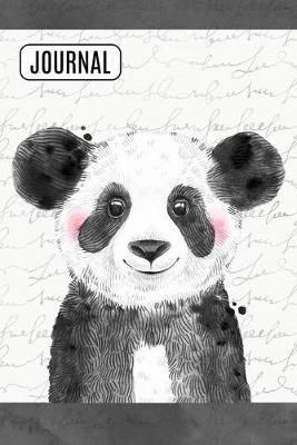 Cover of Lined Journal Notebook Inky Panda Bear
