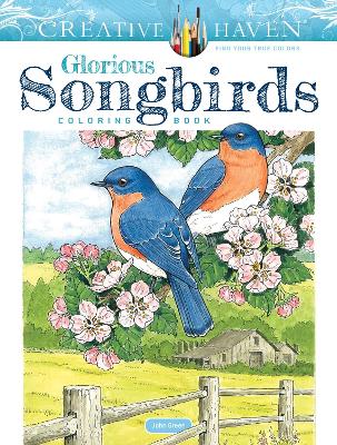Book cover for Creative Haven Glorious Songbirds Coloring Book
