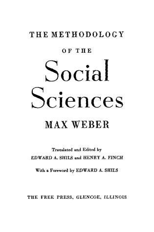 Cover of On Methodology of Social Sciences