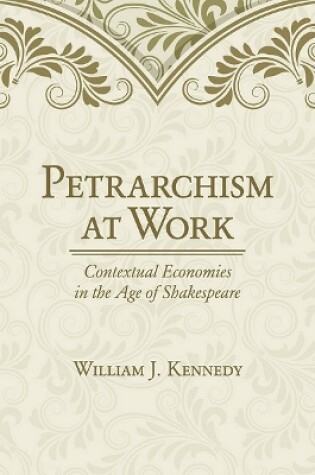 Cover of Petrarchism at Work