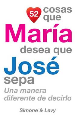 Book cover for 52 Cosas Que María Desea Que José Sepa