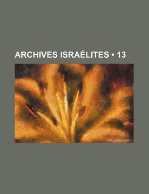 Book cover for Archives Israelites (13)