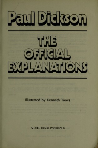 Cover of Official Explanation