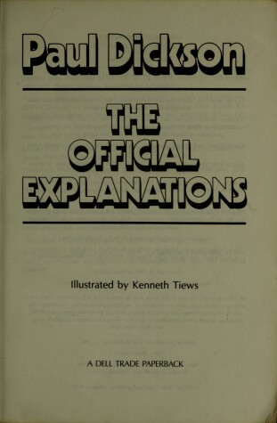 Book cover for Official Explanation