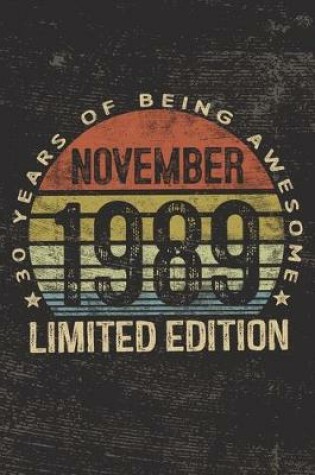 Cover of November 1989 Limited Edition 30 Years of Being Awesome