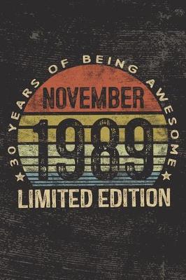 Book cover for November 1989 Limited Edition 30 Years of Being Awesome