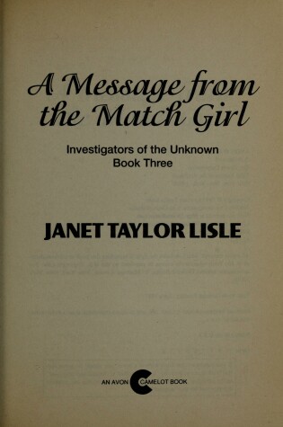 Cover of Message from Match Girl