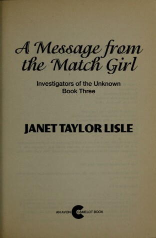 Book cover for Message from Match Girl