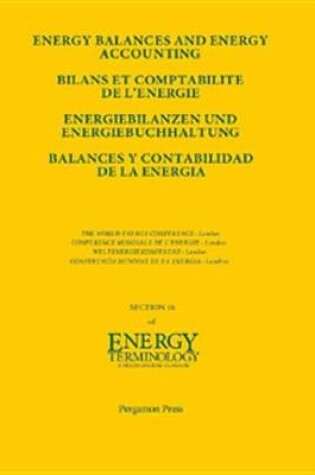 Cover of Energy Balances and Energy Accounting