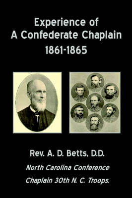Cover of Experience of a Confederate Chaplain 1861-1865