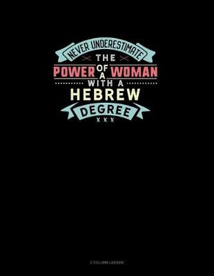 Book cover for Never Underestimate The Power Of A Woman With A Hebrew Degree