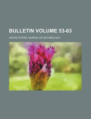 Book cover for Bulletin Volume 53-63