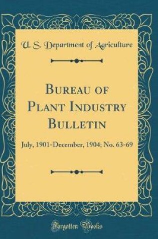 Cover of Bureau of Plant Industry Bulletin