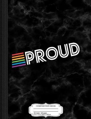 Book cover for Retro Rainbow Proud Composition Notebook