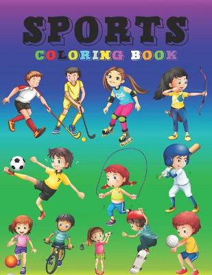 Book cover for Sports Coloring Book