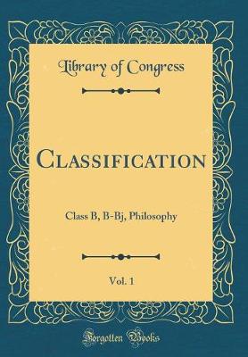 Book cover for Classification, Vol. 1