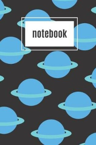 Cover of Planet print blue notebook