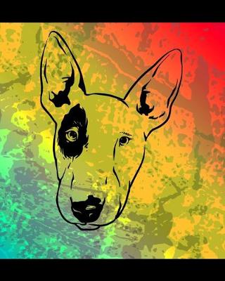 Book cover for Bull Terrier Color Burst Notebook