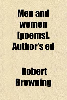 Book cover for Men and Women [Poems]. Author's Ed