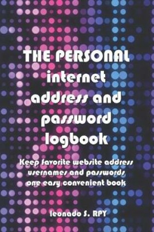 Cover of Disco Lighting The personal Internet Address & Password Logbook