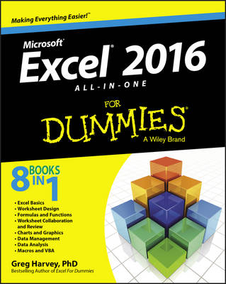 Book cover for Excel 2016 All-in-One For Dummies