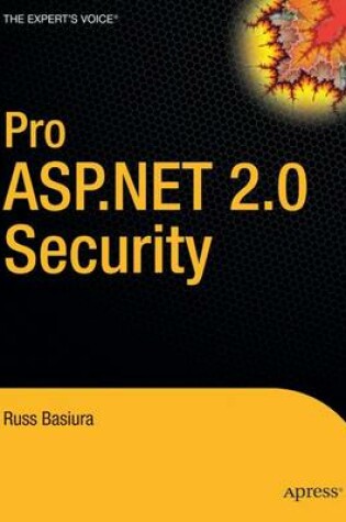 Cover of Pro ASP.NET 2.0 Security