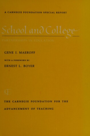 Cover of School and College