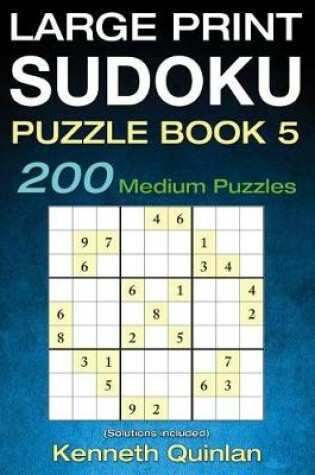 Cover of Large Print SUDOKU Puzzle Book 5