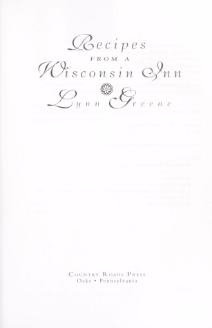 Book cover for Recipes from a Wisconsin Inn