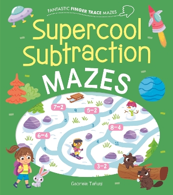 Book cover for Fantastic Finger Trace Mazes: Supercool Subtraction Mazes