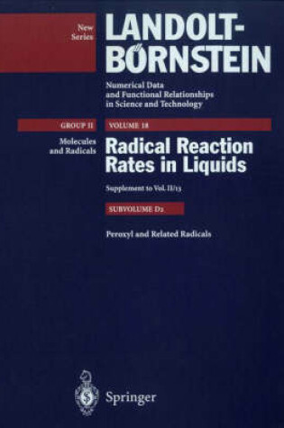 Cover of Peroxyl and Related Radicals