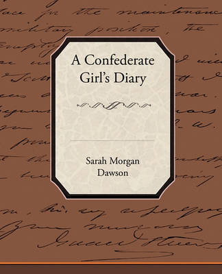 Book cover for A Confederate Girl S Diary