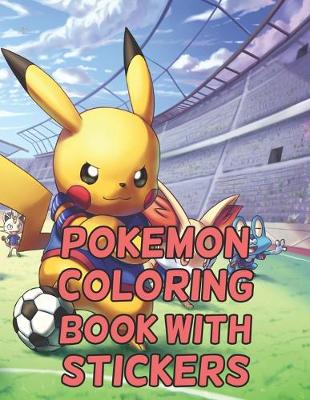 Book cover for Pokemon Coloring Book With Stickers