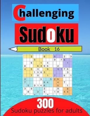 Book cover for Challenging sudoku book 16