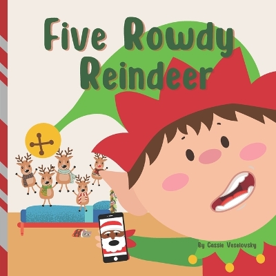 Book cover for Five Rowdy Reindeer