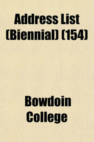 Cover of Address List (Biennial) (154)