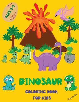 Book cover for Dinosaur Coloring Book for Kids