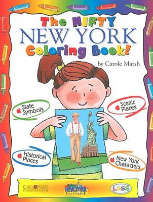 Book cover for The Nifty New York Coloring Book!