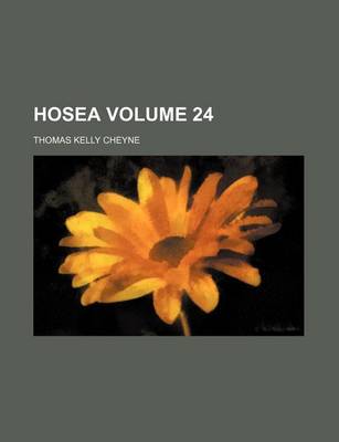 Book cover for Hosea Volume 24