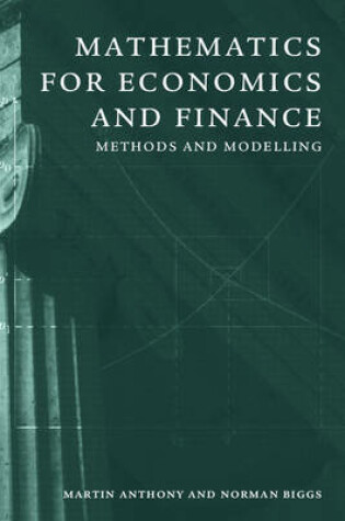 Cover of Mathematics for Economics and Finance