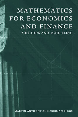 Book cover for Mathematics for Economics and Finance