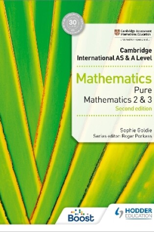 Cover of Cambridge International AS & A Level Mathematics Pure Mathematics 2 and 3 second edition