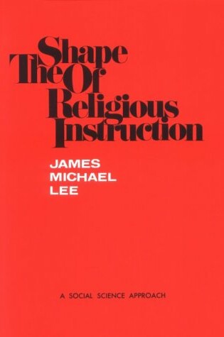 Cover of The Shape of Religious Instruction