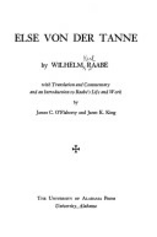 Cover of Else Von Der Tanne